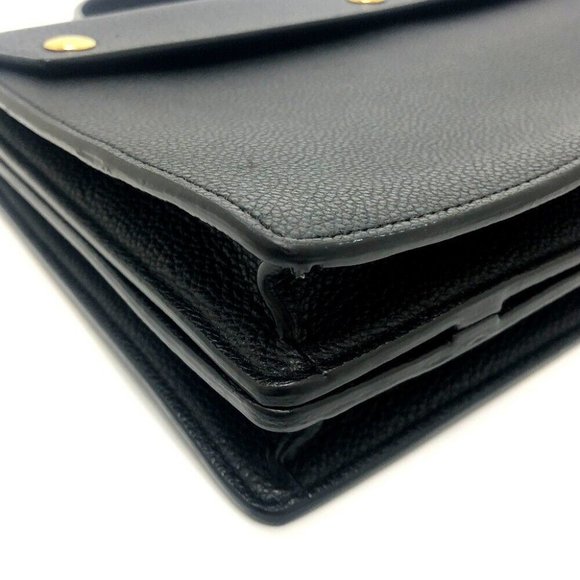 BURBERRY Square type small title bag Hand Bag Leather Black/GoldHardware - Picture 7 of 11